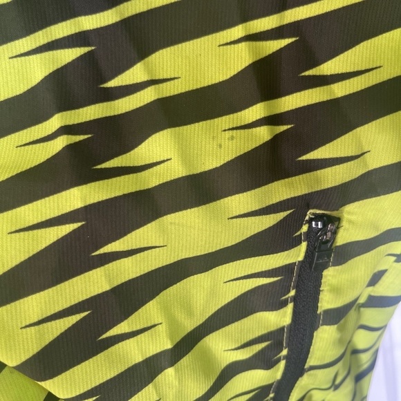 Adidas Lightweight Neon Printed Windbreaker Bright Streetwear Size Large Hooded - Picture 6 of 10